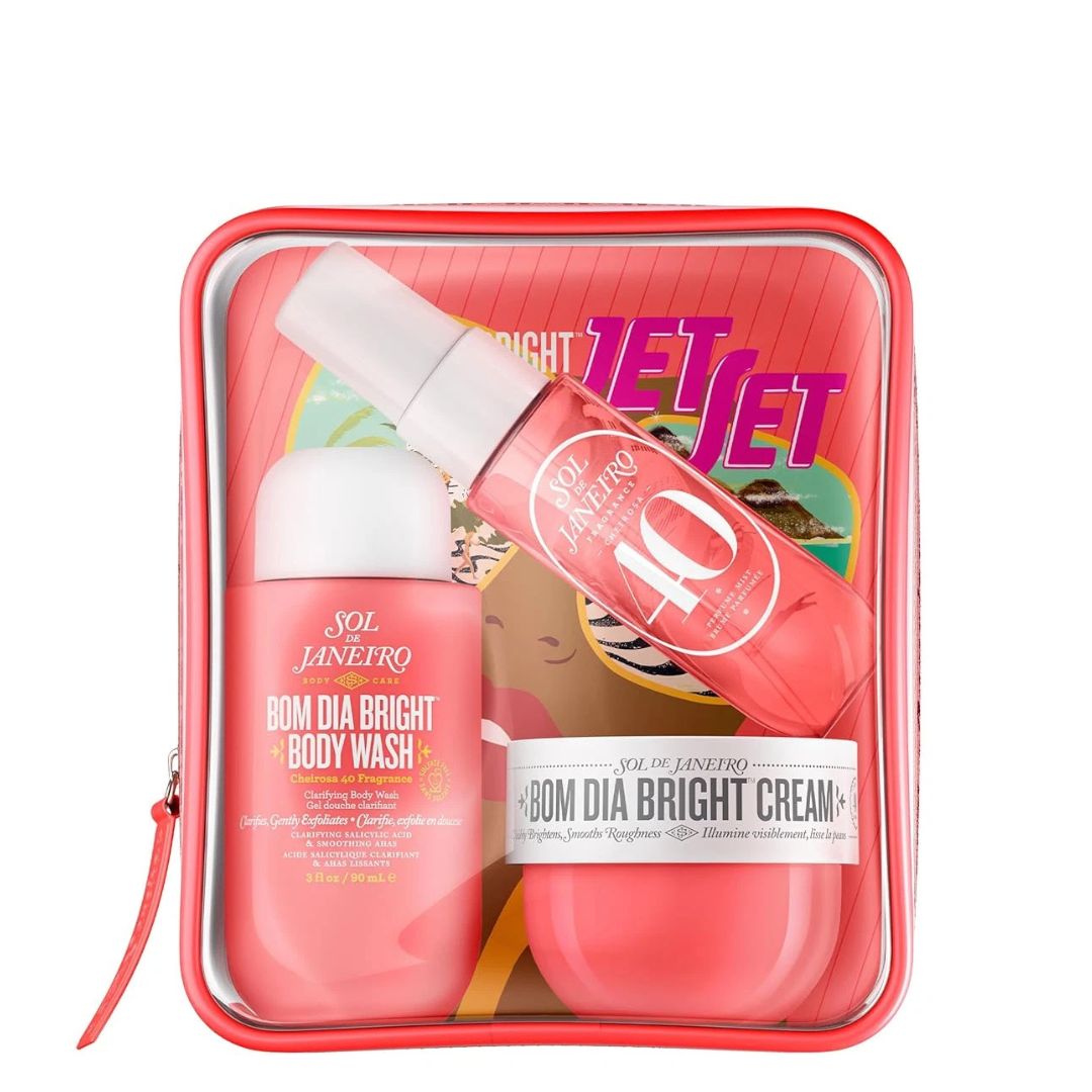 Zarnoor Sol de Janeiro Bom Dia Bright Jet Set – Travel Size Body Care & Perfume Set
