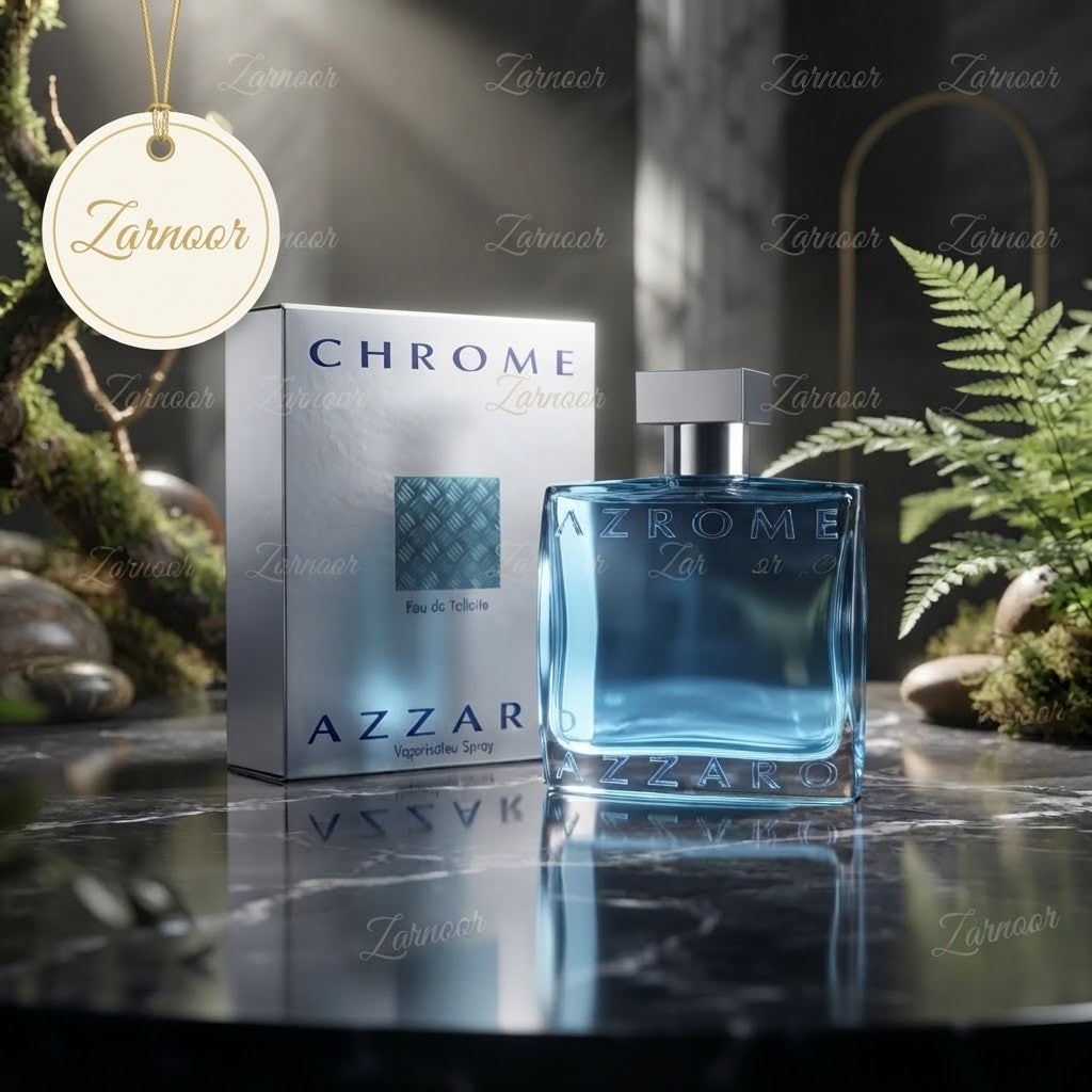 Azzaro Chrome Eau de Toilette - Luxury Fragrance Spray (100 ml / 3.4 Fl Oz)