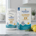 Zarnoor Nordic Naturals Ultimate Omega 2X High-Strength Lemon Flavor Fish Oil Supplement - 120 Soft Gels