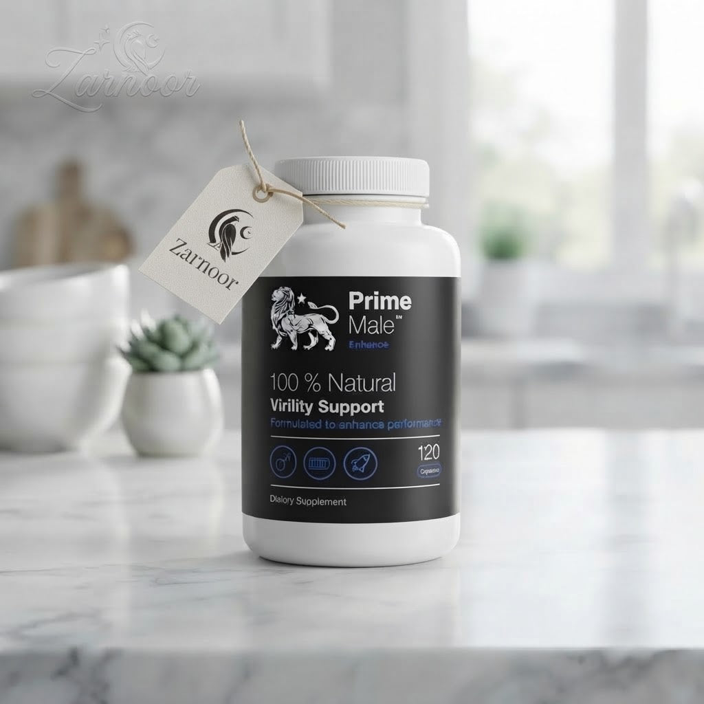Zarnoor Prime Male Enhance 100% Natural Virility Support Dietary Supplement - 120 Capsules