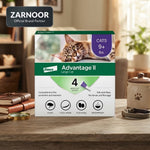Elanco Advantage II Flea Treatment for Large Cats (9+ lbs), 4 Doses