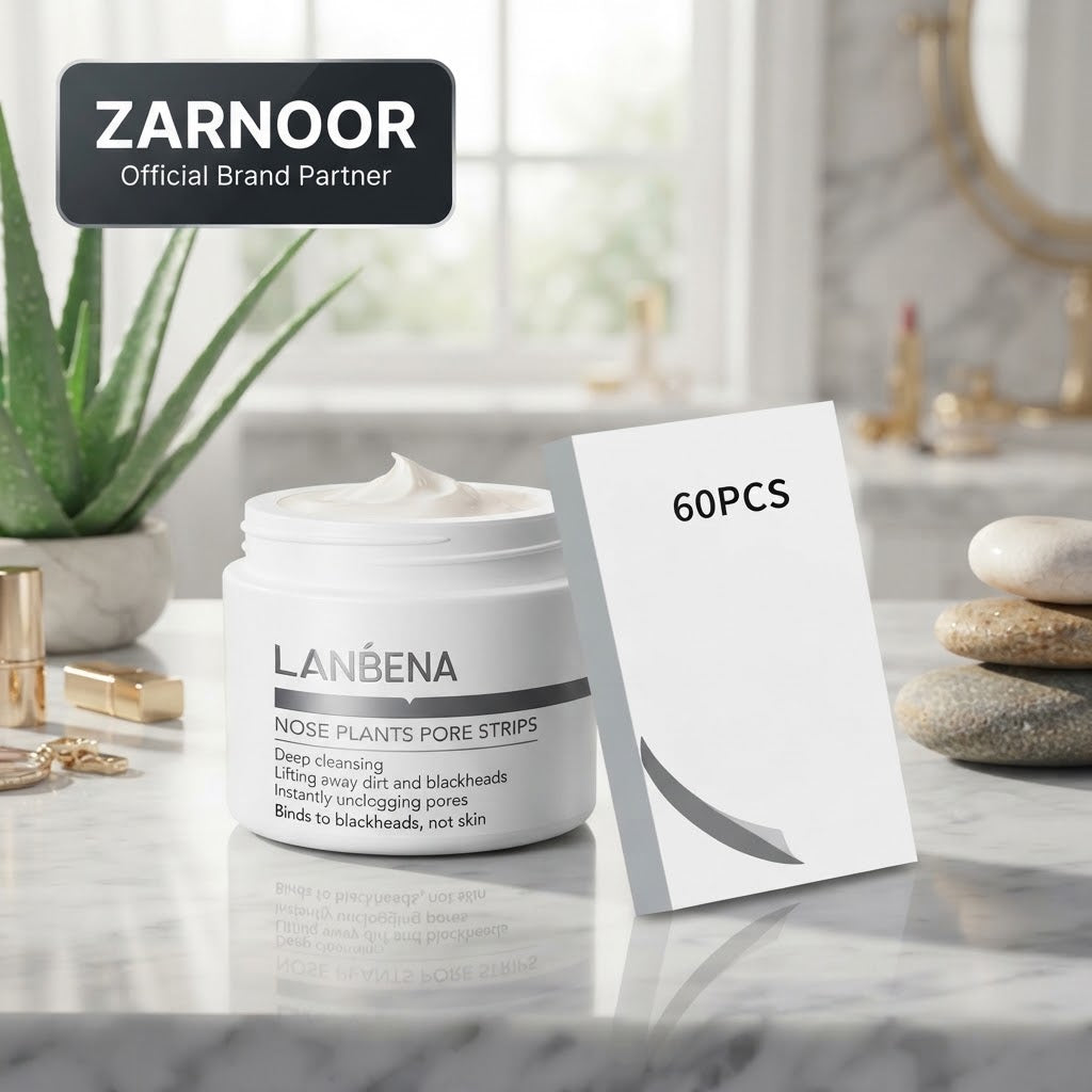 Zarnoor Lanbena Nose Plants Pore Strips Blackhead Removal Kit, 60 Pieces