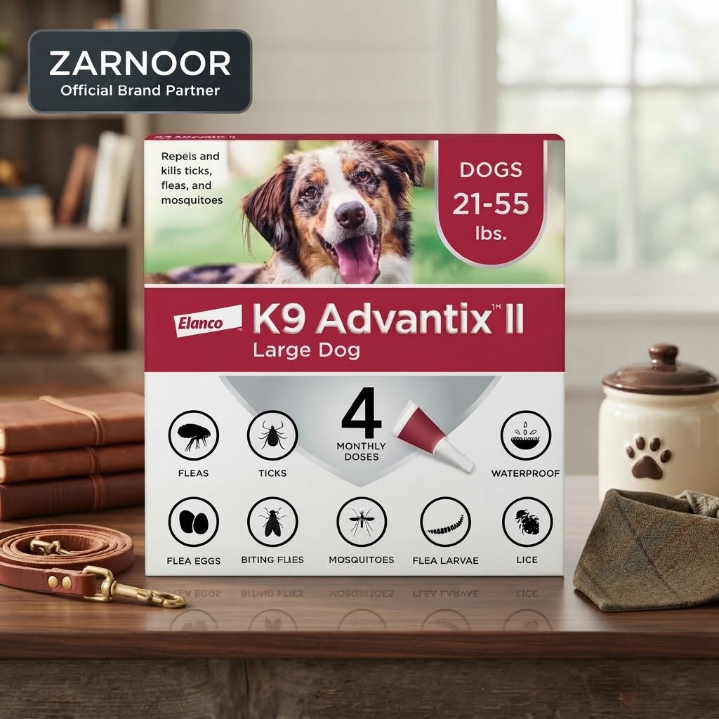 Elanco K9 Advantix II Flea, Tick, and Mosquito Treatment for Large Dogs (21-55 lbs), 4 Doses