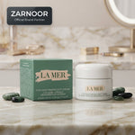 Zarnoor La Mer The Moisturizing Soft Cream (La Crème Soyeuse Régénération Intense), poids net wt. 0.24 oz. / 7 ml e