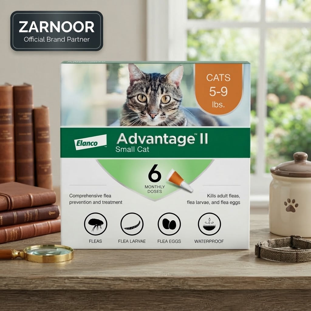 Elanco Advantage II Flea Treatment for Small Cats (5-9 lbs), 6 Doses