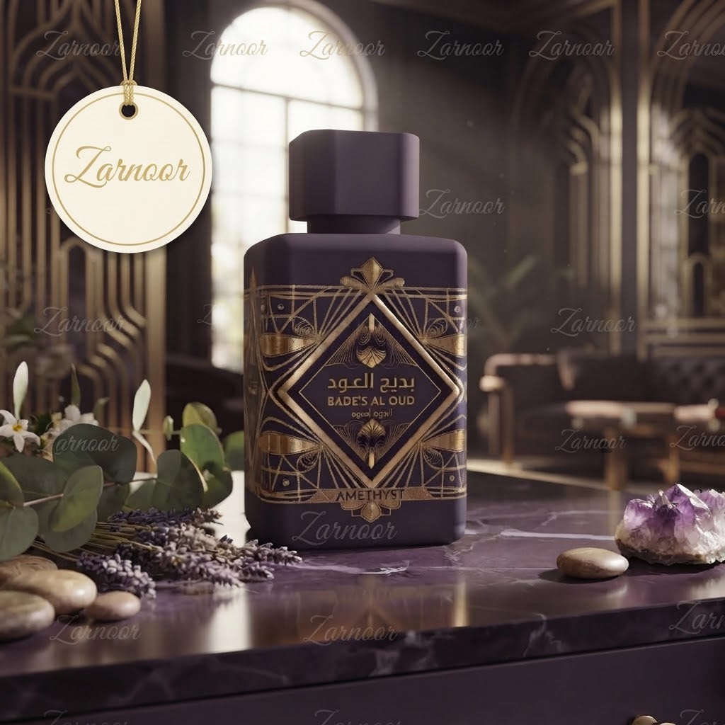 Lattafa Bade'e Al Oud Amethyst Eau de Parfum - Luxury Fragrance Spray (100 ml / 3.4 Fl Oz)